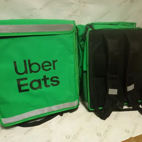 LOT OF 2 UBER EATS LARGE INSULATED TELESCOPIC DELIVERY BACKPACKS