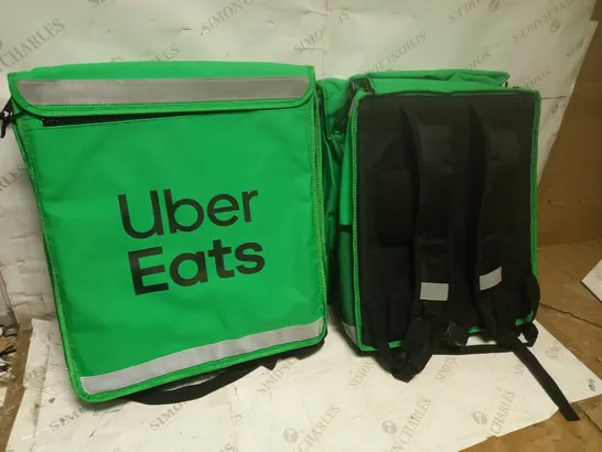 LOT OF 2 UBER EATS LARGE INSULATED TELESCOPIC DELIVERY BACKPACKS