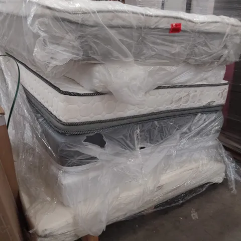 PALLET OF FIVE ASSORTED UNBAGGED MATTRESSES 