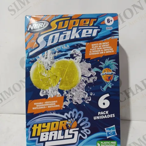 BOXED HASBRO NERF SET OF 6 SUPER SOAKER HYDRO BALLS