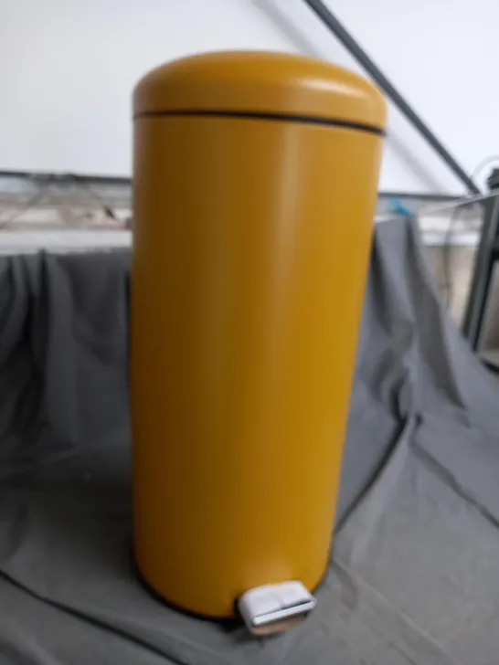 BOXED YELLOW PEDAL BIN 