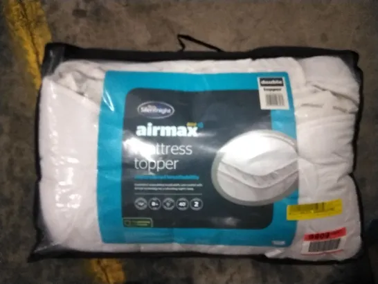 BAGGED SILENTNIGHT AIRMAX 800 MATTRESS TOPPER - SIZE DOUBLE