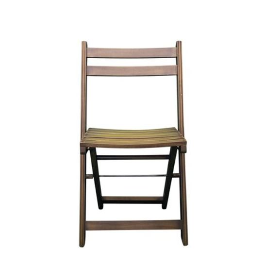 HONG WOOD FOLDING CHAIR - ANTIQUE WASH FINISH