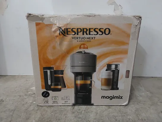 BOXED NESPRESSO VERTUO NEXT COFFEE MACHINE WITH COFFEE PODS (1 BOX)