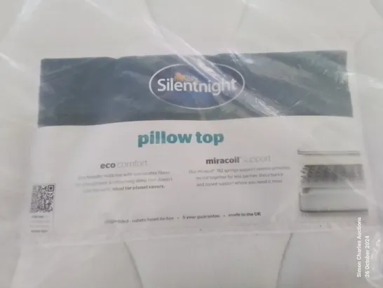 QUALITY BAGGED SILENTNIGHT PILLOW TOP 782 SPRING SUPPORT DOUBLE MATTRESS 