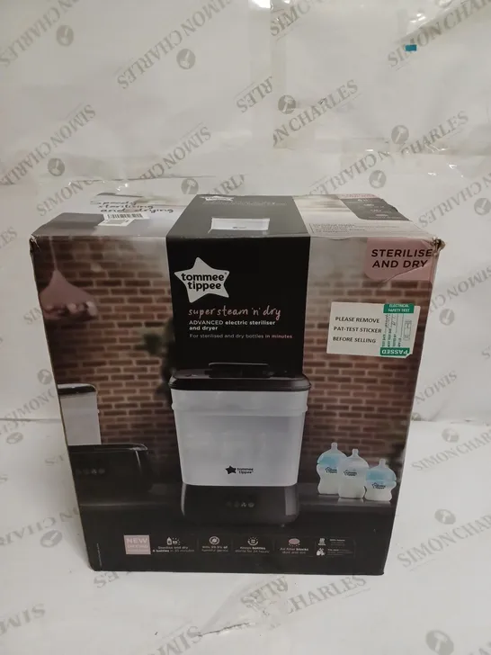 TOMMEE TIPPEE SUPER STEAM 'N' DRY ELECTRIC STERILISER AND DRYER 