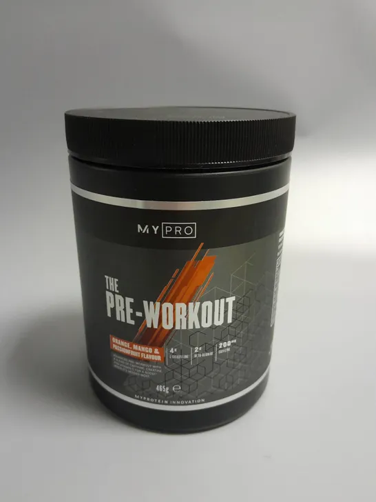 MYPRO THE PRE WORKOUT 465G FOOD SUPPLEMENT 