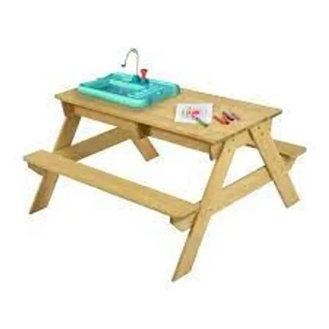 TP SPLASH & PLAY WOODEN PICNIC TABLE [COLLECTION ONLY]