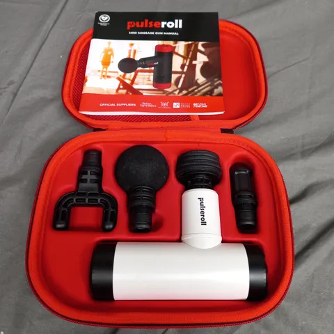 BOXED PULSEROLL MINI MASSAGE GUN IN WHITE 