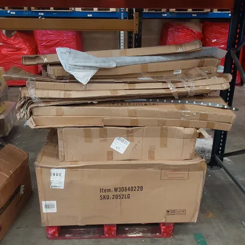PALLET OF ASSORTED INCOMPLETE CHAIR AND SOFA PARTS, INCLUDING OTHER ASSORTED GOODS ETC