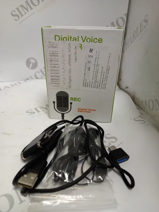 BOXED DESIGNER DIGITAL VOICE RECORDER 