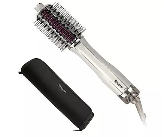 SHARK SMOOTHSTYLE HOT BRUSH & SMOOTHING COMB WITH STORAGE BAG SILK