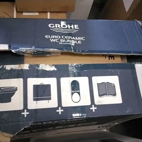 BOXED GROHE EURO WC SET CERAMIC