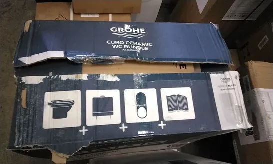 BOXED GROHE EURO WC SET CERAMIC