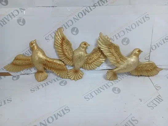 BOXED ALISON CORK SET OF 3 WALL HANGING BIRDS