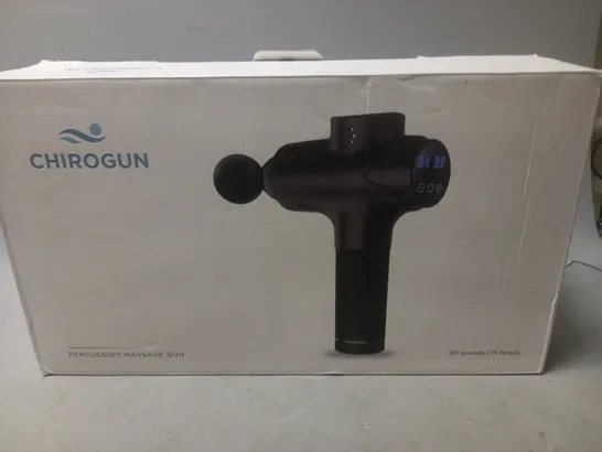 BOXED CHIROGUN PERCUSSION MASSAGE GUN 