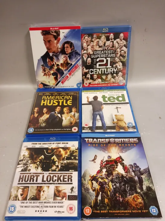 13 X ASSORTED BLU-RAY FILMS TO INCLUDE AMERICAN HUSTLE, TED, TRANSFORMERS ETC 