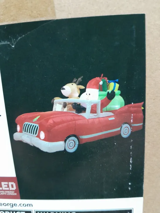 2 x OD CHRISTMAS INFLATABLE CAR