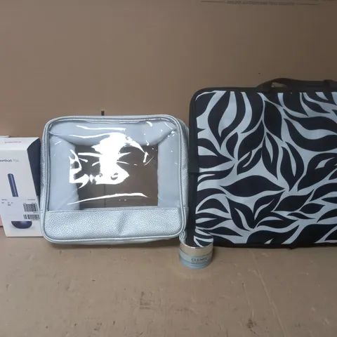 BOX OF APPROXIMATELY 20 ASSORTED ITEMS TO INCLUDE - SMARTBUD , CLEAR WASH BAG , ELEMIS , MARINE CREAM ETC