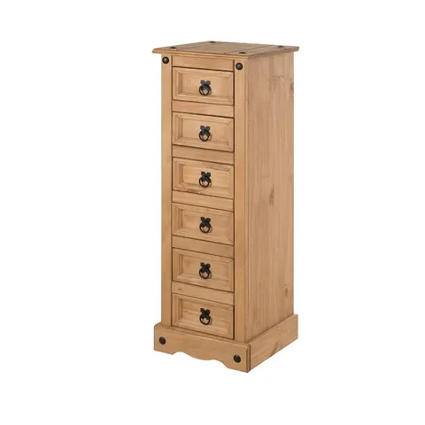 BOXED BRIDEWELL 6 DRAWER 35CM W CHEST OF DRAWERS