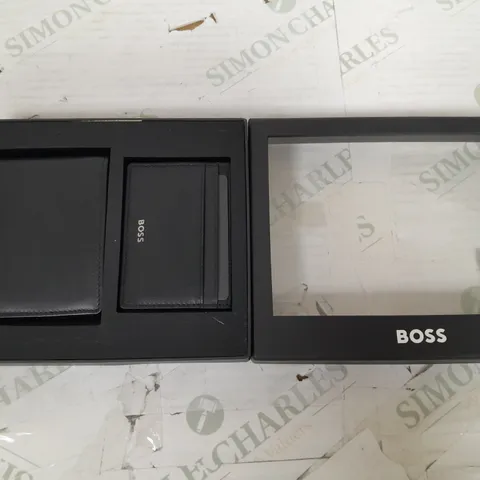 BOXED BOSS WALLET AND CARD HOLDER SET