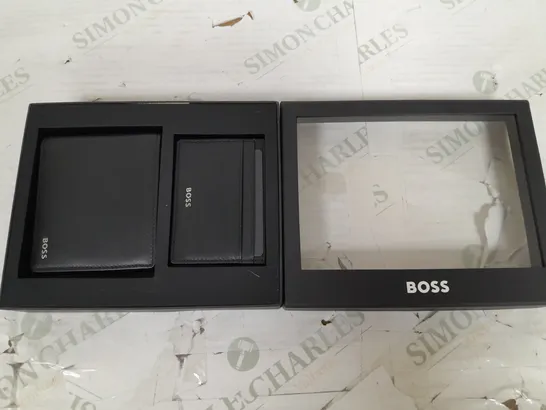 BOXED BOSS WALLET AND CARD HOLDER SET