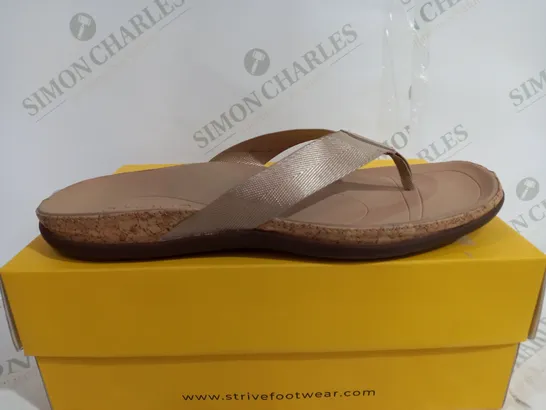 STRIVE TAN PLATFORM SANDAL - SIZE 7