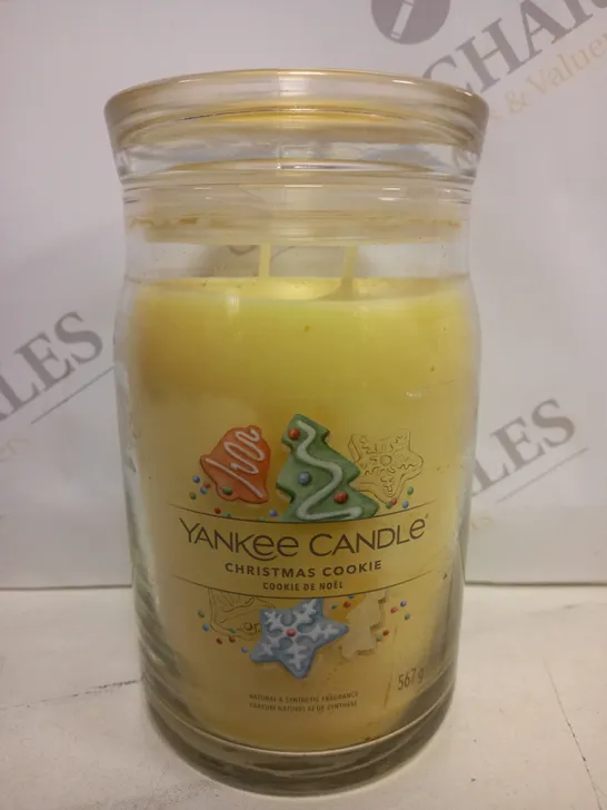 YANKEE CANDLE CHRISTMAS COOKIE SCENTED CANDLE