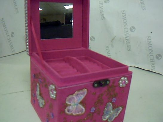 PINK MAKEUP BOX WITH MIRROR