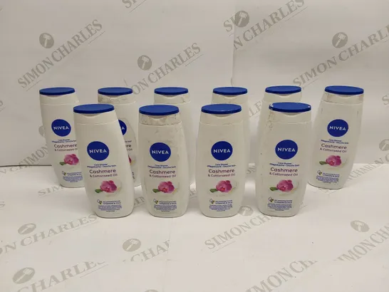 APPROXIMATELY 10 X BOTTLES OF BRAND NEW NIVEA CASHMERE & COTTONSEED OIL