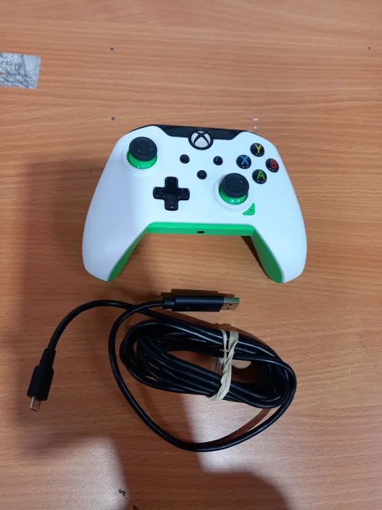 PDP NEON WHITE XBOX WIRED CONTROLLER