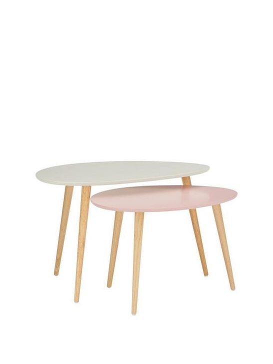 ORLA BLUSH SET OF COFFEE TABLES  RRP £149