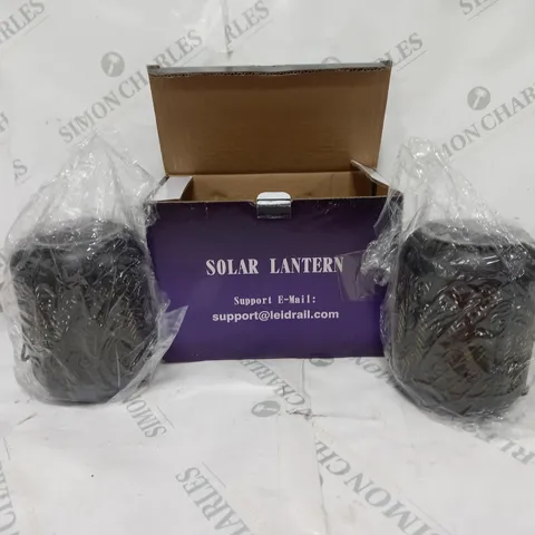 BOXED LEIDRAIL SOLAR LANTERNS 