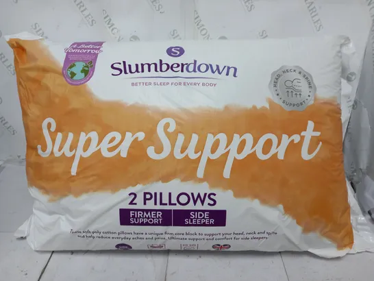 BAGGED SLUMBERDOWN SUPER SUPPORT PILLOWS IN WHITE (2 PCS)