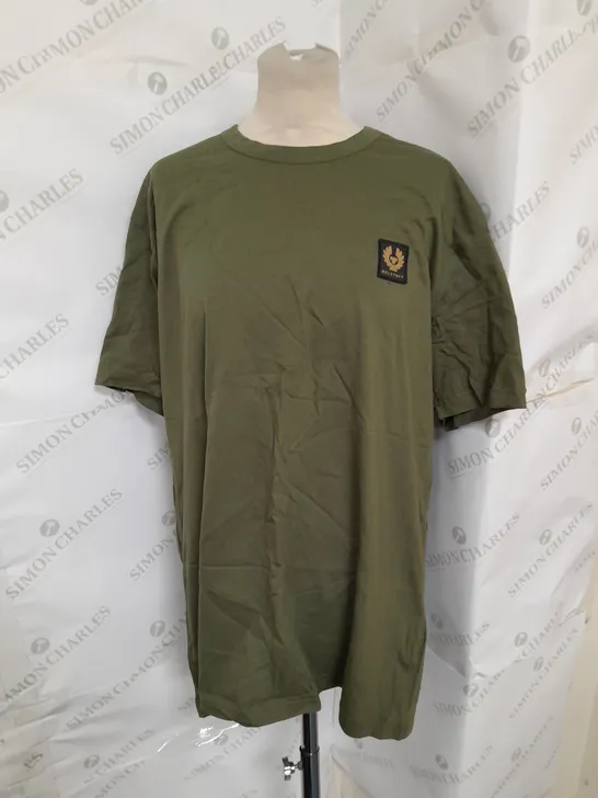 BELSTAFF PATCH TEE IN TRUE OLIVE SIZE 2XL RRP £60