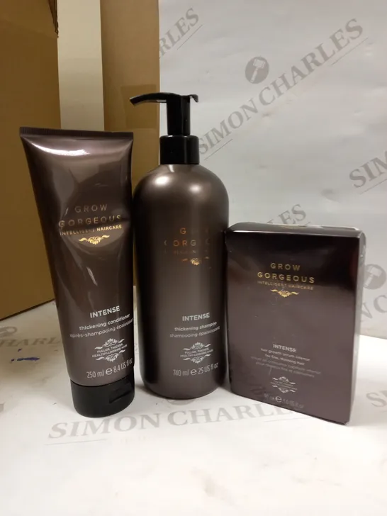 GROW GORGEOUS INTENSE HAIRCARE BUNDLE 3 ITEMS 