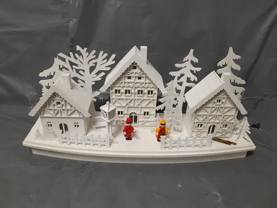 WHITE WOOD LIT VILLAGE SCENE RRP £34.99