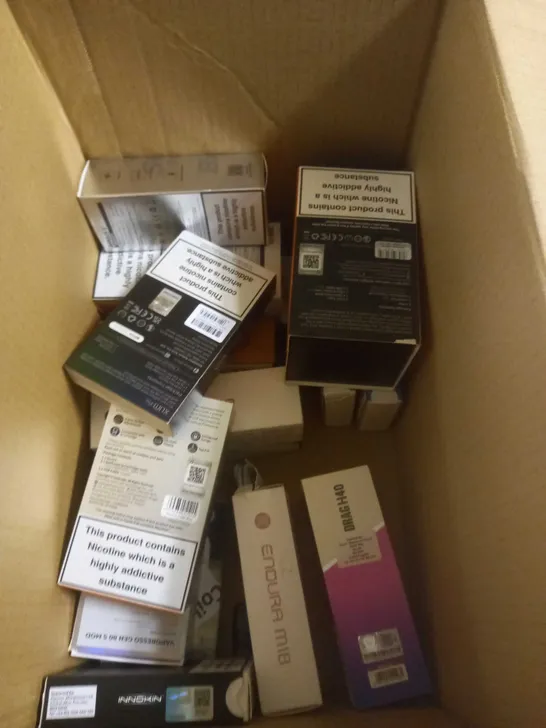 APPROXIMATELY 20 BOXED E-CIGARETTES TO INCLUDE GEEK VAPE, ASPIRE, VOOPOO ETC