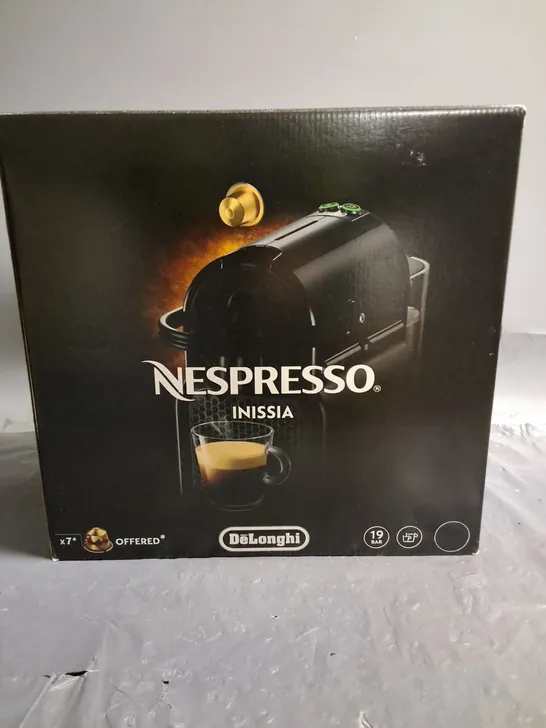 BOXED NESPRESSO INISSIA COFFEE MACHINE