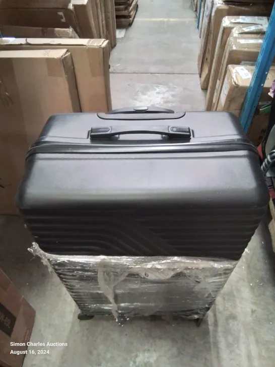 LARGE BLACK LUGGAGE SUITCASE/HOLDLE 