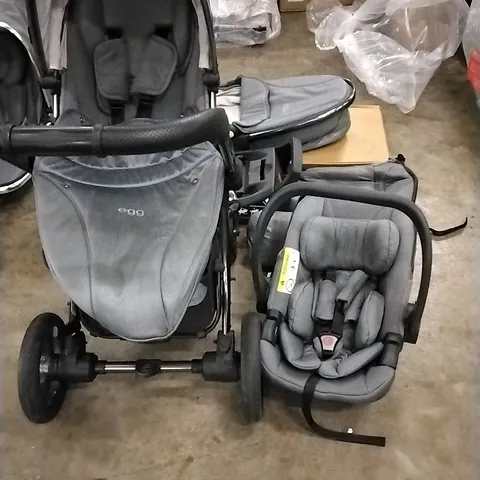 EGG2 6 PIECE LUXURY BUNDLE WITH EGGSHELL CAR SEAT AND EGGSTROLLER IN GREY 