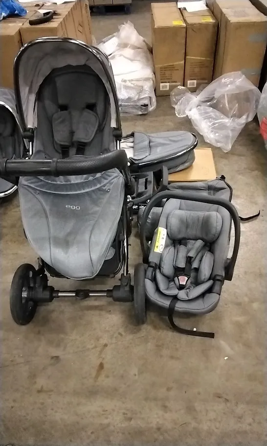 EGG2 6 PIECE LUXURY BUNDLE WITH EGGSHELL CAR SEAT AND EGGSTROLLER IN GREY 