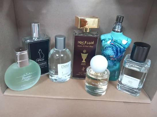 10 ASSORTED UNBOXED FRAGRANCESTO INCLUDE; JO MALONE, BANANA REPUBLIC, JEAN PAUL GAULTIER AND JASMINE