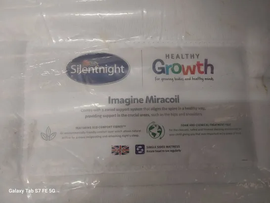 QUALITY BAGGED 4' SMALL DOUBLE SILENTNIGHT GROWTH IMAGINE MIRACOIL MATTRESS 