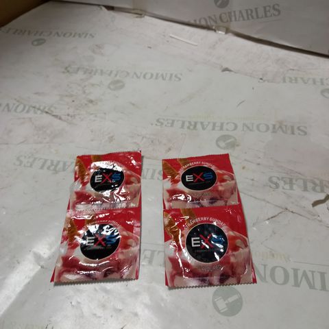 EXS STRAWBERRY SUNDAE FLAVOURED PACK OF 2 CONDOMS