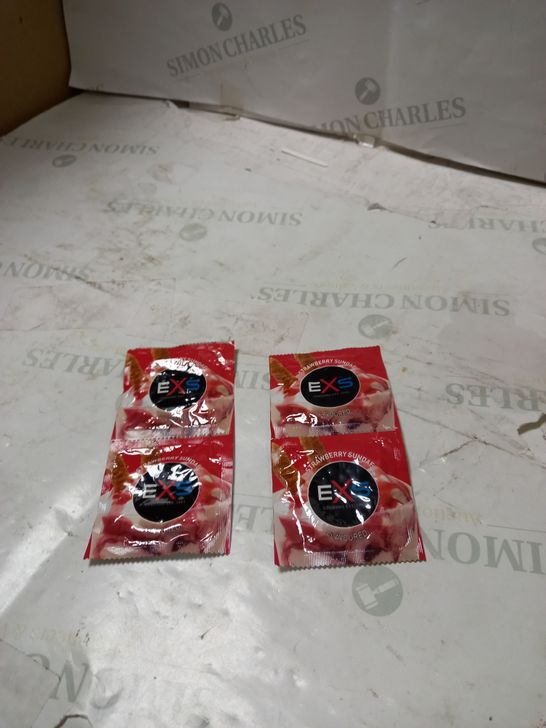 EXS STRAWBERRY SUNDAE FLAVOURED PACK OF 2 CONDOMS