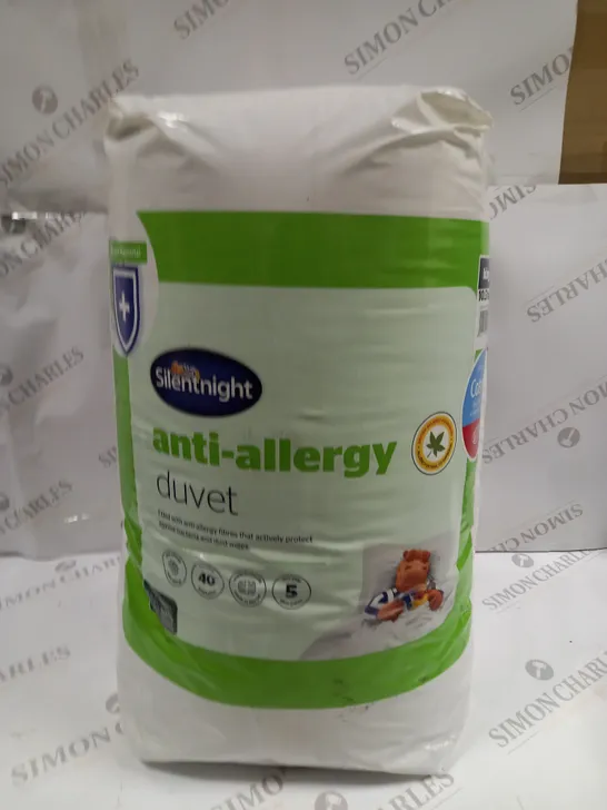 SEALED SILENT NIGHT ANTI-ALLERGY 10.5 TOG DUVET - KING 