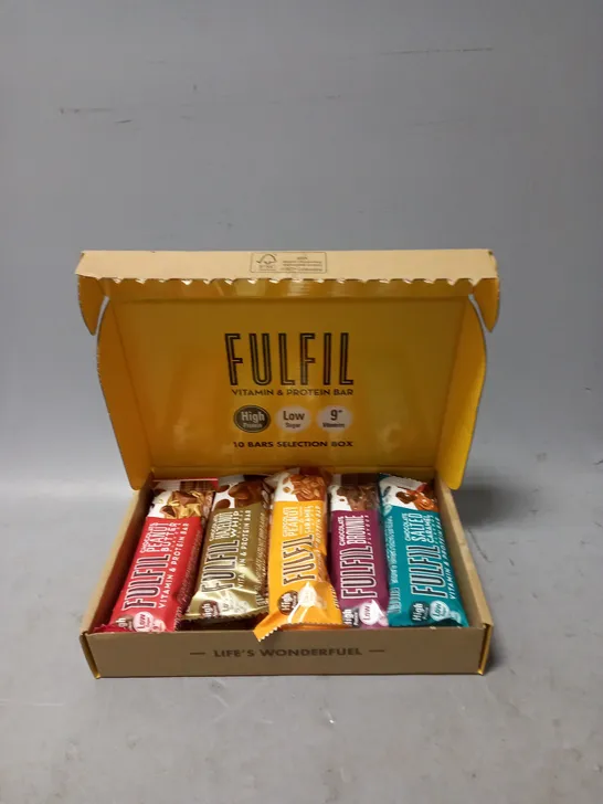 FULFIL VITAMIN & PROTEIN BAR 10 BARS SELECTION BOX 