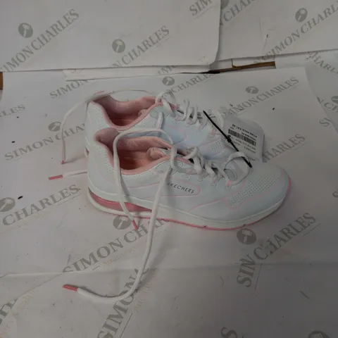 SKETCHERS POP TRAINERS PINK AND WHITE SIZE 6