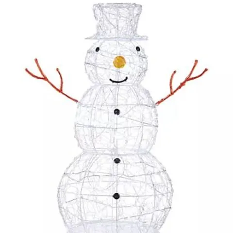 FESTIVE OUTDOOR AND INDOOR PRE-LIT LED LARGE DECORATION WITH TIMER SNOWMAN